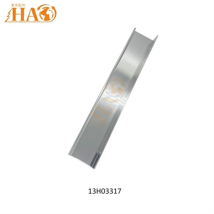 Funiture Hardware Aluminum Profile Handles With Chrome Color